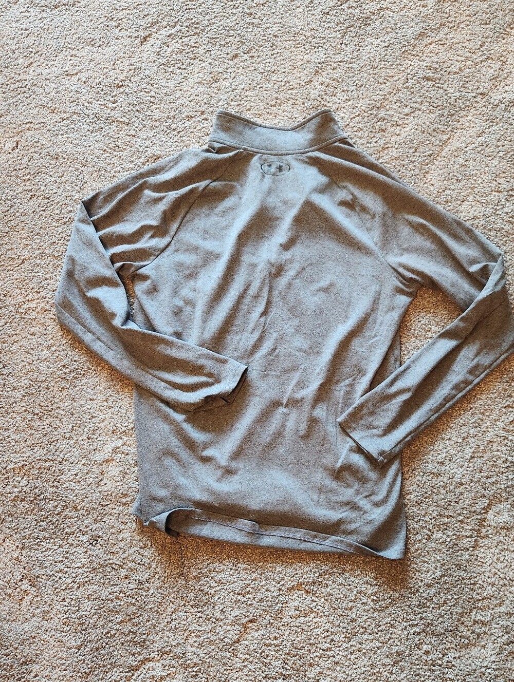 Under Armour Heather Gray Half-Zip Pullover - Picture 3 of 3